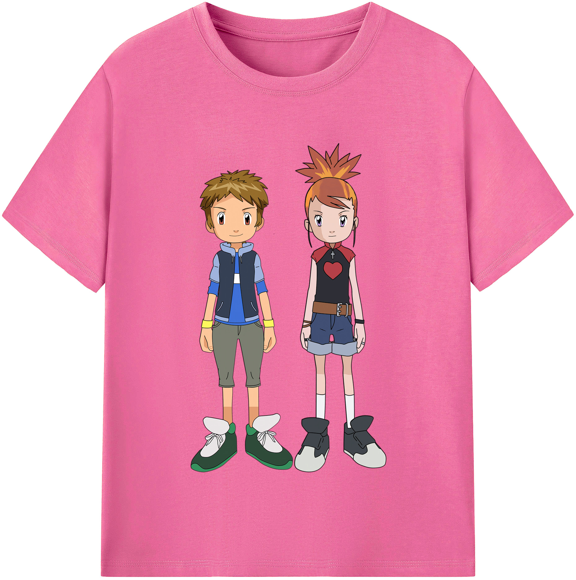 （画像用） Digimon デジタルモンスター/デジモン レディースカジュアルプリントTシャツ（綿100％）